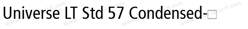 Universe LT Std 57 Condensed字体转换